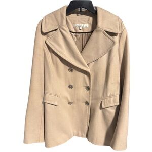 Kenneth Cole New York Beige Pea Coat